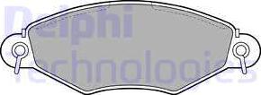 Delphi LP1617 - Brake Pad Set, disc brake parts5.com