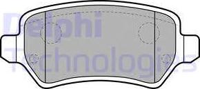 Delphi LP1681 - Brake Pad Set, disc brake parts5.com