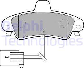 Delphi LP1683 - Set placute frana,frana disc parts5.com