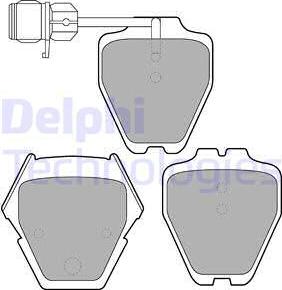 Delphi LP1633 - Σετ τακάκια, δισκόφρενα parts5.com