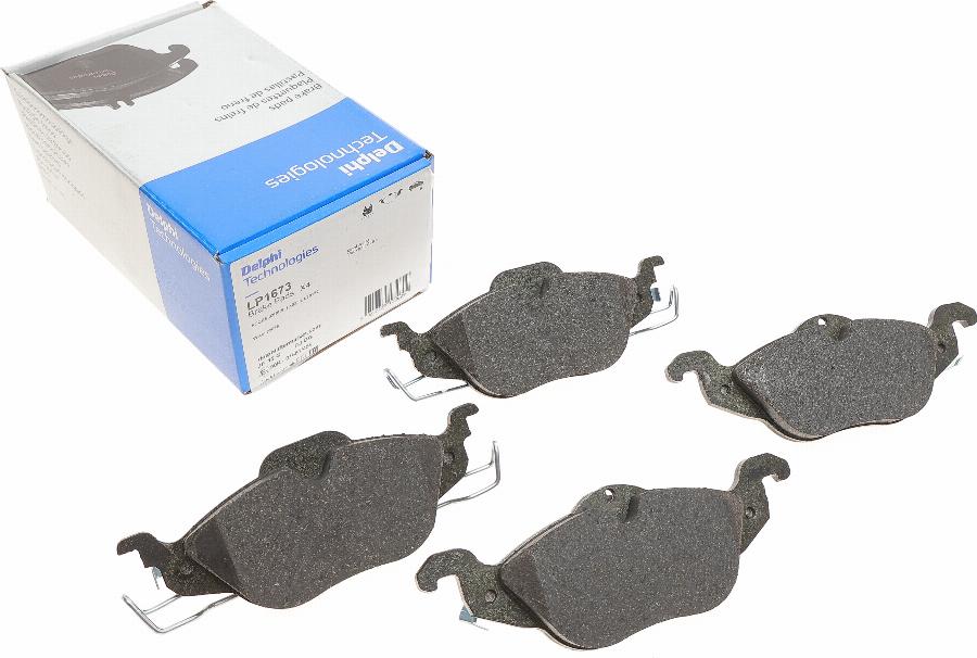 Delphi LP1673 - Brake Pad Set, disc brake parts5.com