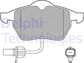 Delphi LP1672 - Komplet kočnih obloga, disk kočnica parts5.com