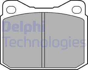 Delphi LP117 - Fékbetétkészlet, tárcsafék parts5.com