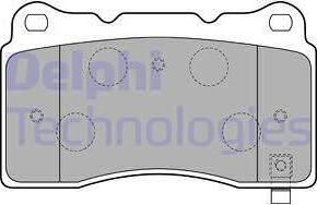 Delphi LP1858 - Brake Pad Set, disc brake parts5.com