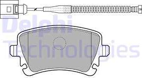 Delphi LP1860 - Brake Pad Set, disc brake parts5.com