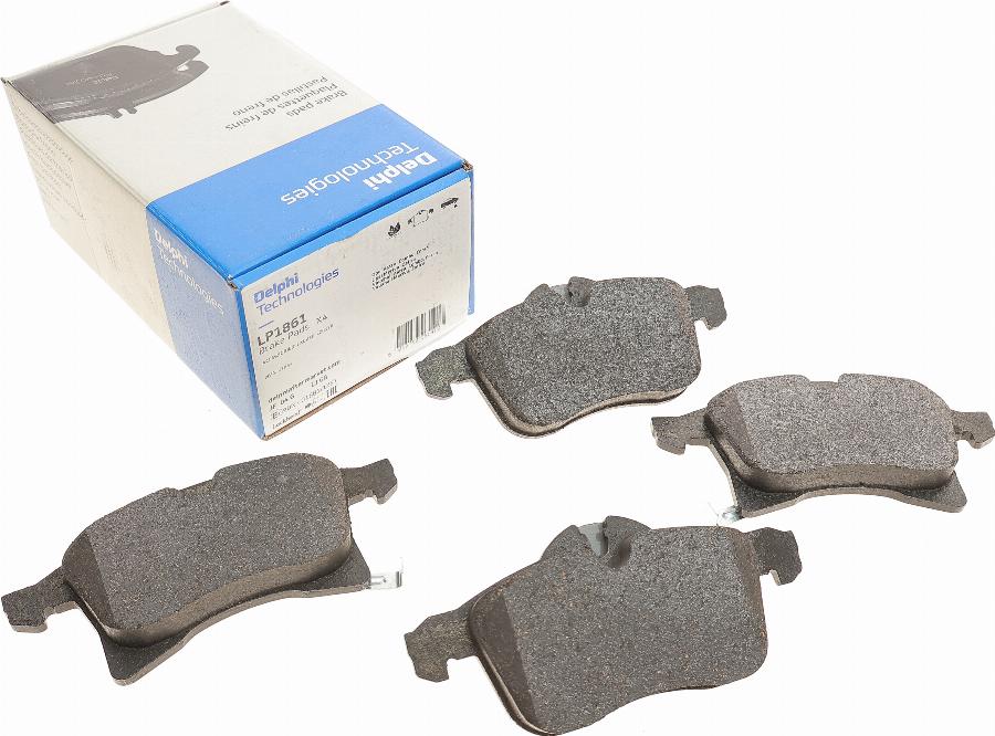 Delphi LP1861 - Brake Pad Set, disc brake parts5.com