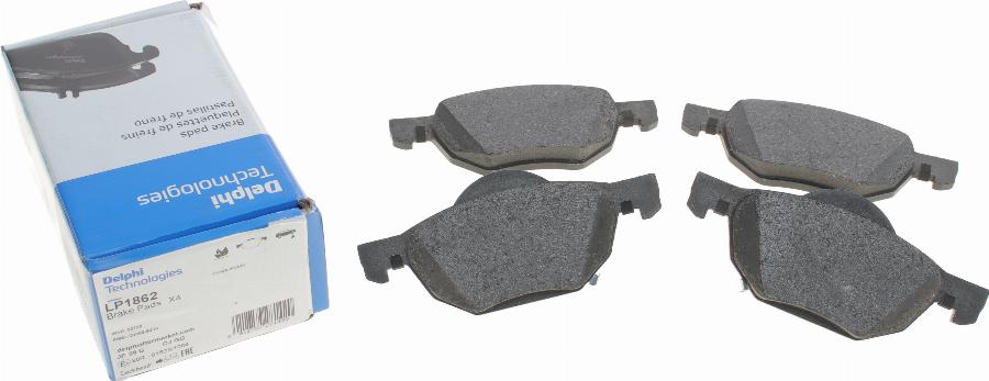 Delphi LP1862 - Brake Pad Set, disc brake parts5.com