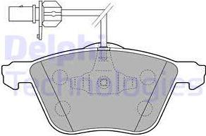 Delphi LP1801 - Kit de plaquettes de frein, frein à disque parts5.com