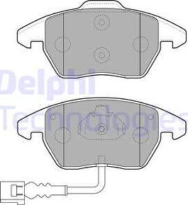 Delphi LP1837 - Komplet pločica, disk-kočnica parts5.com