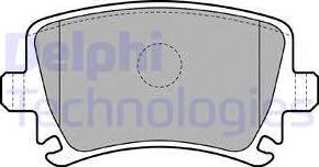 Delphi LP1824 - Brake Pad Set, disc brake parts5.com