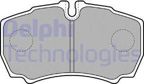 Delphi LP1826 - Brake Pad Set, disc brake parts5.com