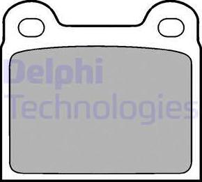 Delphi LP18 - Kit de plaquettes de frein, frein à disque parts5.com