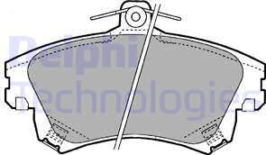 Delphi LP1398 - Set placute frana,frana disc parts5.com