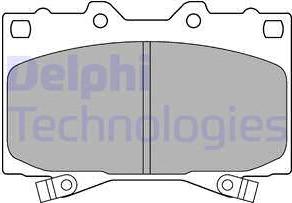 Delphi LP1308 - Fren balata seti, diskli fren parts5.com