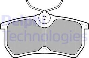 Delphi LP1316 - Brake Pad Set, disc brake parts5.com