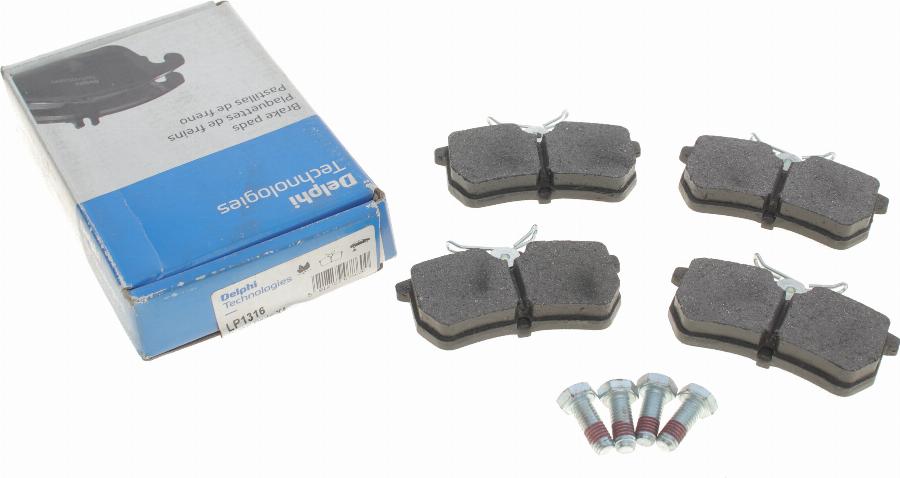 Delphi LP1316 - Brake Pad Set, disc brake parts5.com