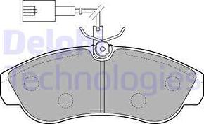 Delphi LP1749 - Sada brzdových platničiek kotúčovej brzdy parts5.com