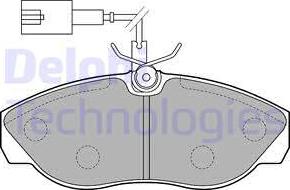 Delphi LP1748 - Sada brzdových platničiek kotúčovej brzdy parts5.com