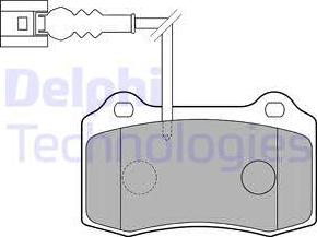 Delphi LP1753 - Kit de plaquettes de frein, frein à disque parts5.com