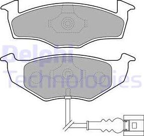 Delphi LP1709 - Sada brzdových platničiek kotúčovej brzdy parts5.com