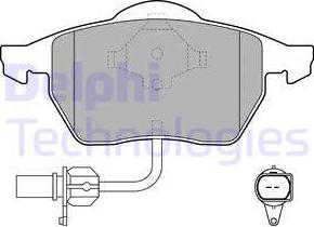 Delphi LP1706 - Sada brzdových platničiek kotúčovej brzdy parts5.com