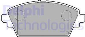 Delphi LP1732 - Brake Pad Set, disc brake parts5.com