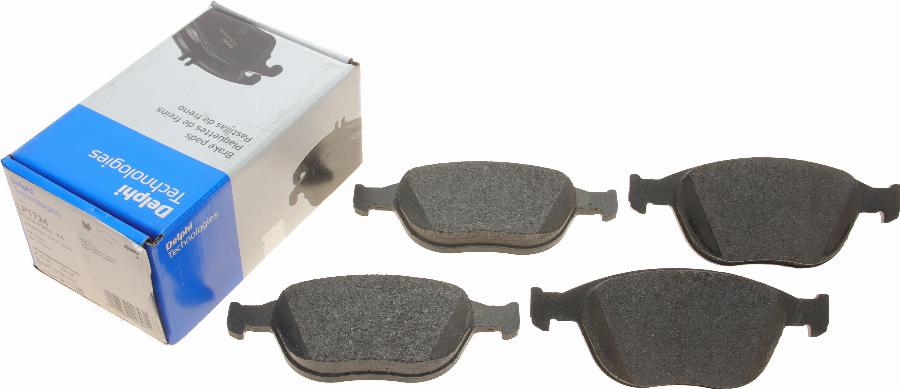 Delphi LP1724 - Brake Pad Set, disc brake parts5.com