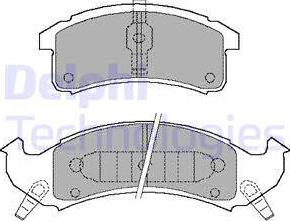 Delphi LP897 - Brake Pad Set, disc brake parts5.com