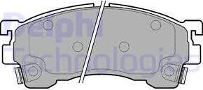 Delphi LP801 - Fren balata seti, diskli fren parts5.com