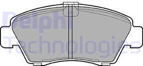 Delphi LP810 - Brake Pad Set, disc brake parts5.com