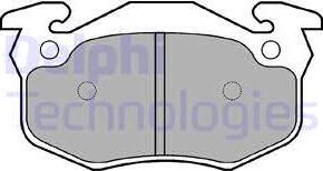 Delphi LP836 - Bremsbelagsatz, Scheibenbremse parts5.com