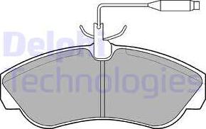 Delphi LP878 - Sada brzdových platničiek kotúčovej brzdy parts5.com