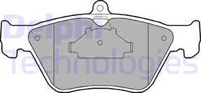 Delphi LP873 - Brake Pad Set, disc brake parts5.com