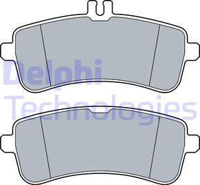 Delphi LP3542 - Brake Pad Set, disc brake parts5.com