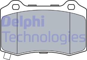 Delphi LP3547 - Kit de plaquettes de frein, frein à disque parts5.com