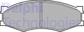 Delphi LP358 - Brake Pad Set, disc brake parts5.com