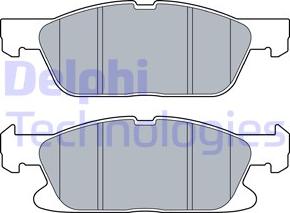 Delphi LP3536 - Brake Pad Set, disc brake parts5.com