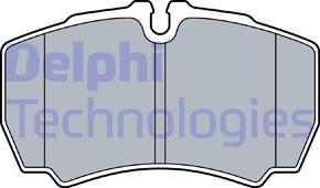 Delphi LP3573 - Brake Pad Set, disc brake parts5.com