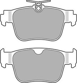 Delphi LP3669 - Тормозные колодки, дисковые, комплект parts5.com