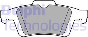 Delphi LP3600 - Brake Pad Set, disc brake parts5.com