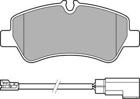 Delphi LP3619 - Brake Pad Set, disc brake parts5.com