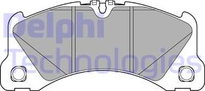 Delphi LP3612 - Brake Pad Set, disc brake parts5.com