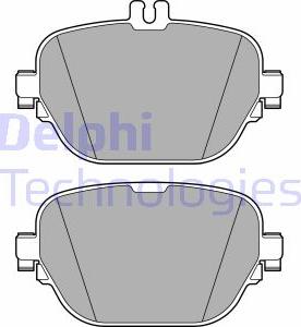 Delphi LP3689 - Brake Pad Set, disc brake parts5.com