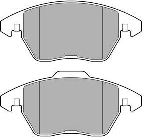 Delphi LP3684 - Bremsbelagsatz, Scheibenbremse parts5.com