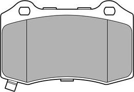 Delphi LP3676 - Kit de plaquettes de frein, frein à disque parts5.com