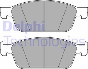 Delphi LP3672 - Brake Pad Set, disc brake parts5.com