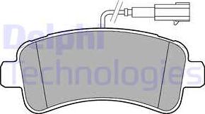 Delphi LP3185 - Σετ τακάκια, δισκόφρενα parts5.com