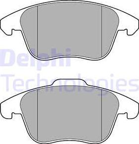 Delphi LP3175 - Kit de plaquettes de frein, frein à disque parts5.com