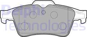 Delphi LP3303 - Brake Pad Set, disc brake parts5.com