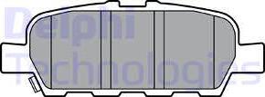 Delphi LP3375 - Brake Pad Set, disc brake parts5.com